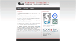 Desktop Screenshot of gambarinicostruzioni.it