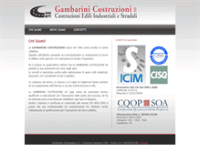 Tablet Screenshot of gambarinicostruzioni.it